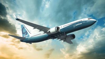 Boeing 737 max airplane 8k wallpaper