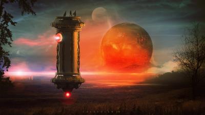 Collision scifi image 8k wallpaper