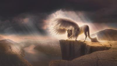 Dreamy horse fantasy image 8k wallpaper