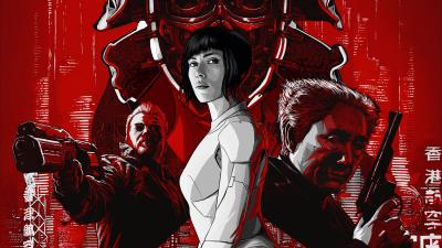 Ghost in the shell 2017 hd 8k wallpaper