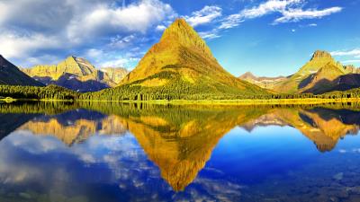 Glacier National Park Panorama 8k wallpaper