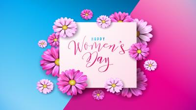 Happy Womens Day March 08 8k wallpaper