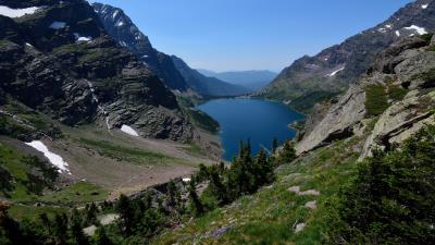 Lake Ellen Wilson Glacier National Park 8k wallpaper