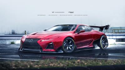Lexus lc500 fan design 8k wallpaper