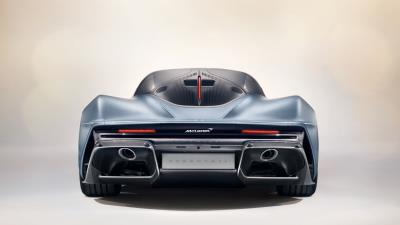 McLaren Speedtail Rear View 8k wallpaper