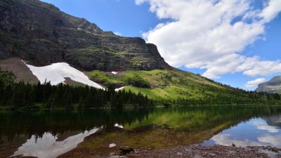 Morning Star Lake Canada 8k wallpaper