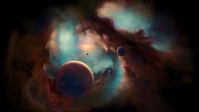 Nebula artwork 8k wallpaper