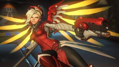 Overwatch mercy image 8k wallpaper