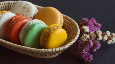 Dessert Macaron Sweets 5K wallpaper