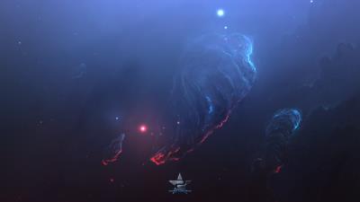 Distant galaxy stars wallpaper