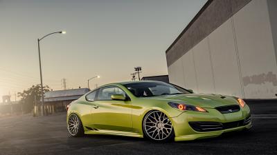 Green hyundai stance genesis wallpaper