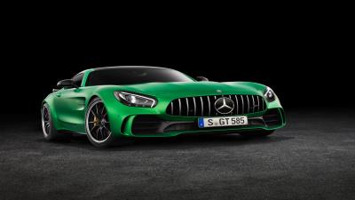 Mercedes amg gt green wallpaper