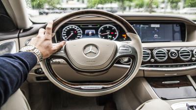 Mercedes car steering wallpaper