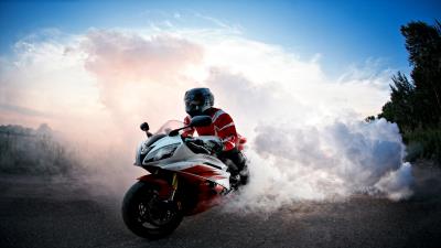 Yamaha r6 smoke 5k wallpaper