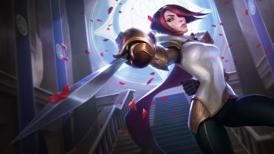 fiora league of legends 5k wallpaper