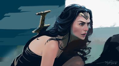 4k wonder woman new paint artwork 65 wallpaper