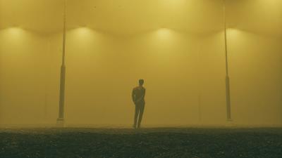 Alone boy in parking lot 4k wallpaper