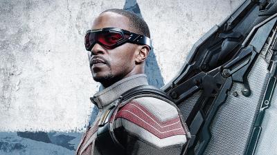Anthony mackie as falcon in the falcon and the winter soldier 4k wallpaper