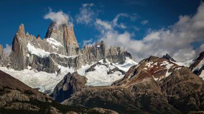 Argentina mountains clouds wallpaper