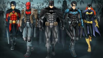 Bat family 4k wo wallpaper