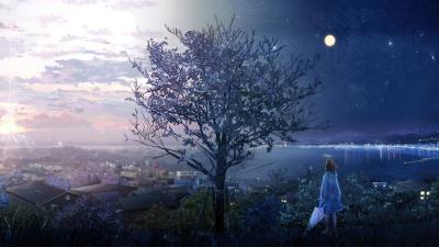 anime girl raincoat 4k 6u wallpaper