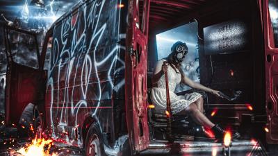 apocalypse girl trouble maker 4k vt wallpaper