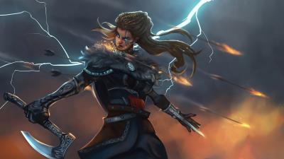 assassins creed valhalla artwork ox wallpaper