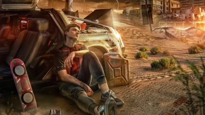 back to the future movie fanart 4k uf wallpaper