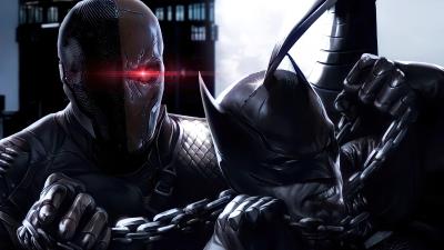Batman v deathstroke 4k wallpaper