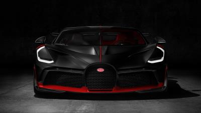 Black and red bugatti divo wallpaper