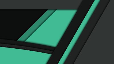Black green material design wallpaper
