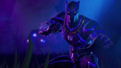 Black panther fortnite game wallpaper