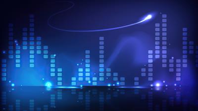 Blue digital abstract art 4k wallpaper