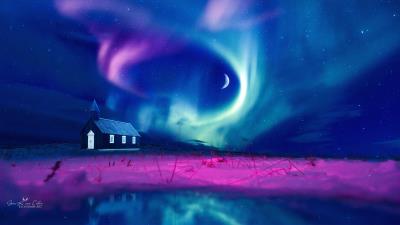 Borealis dreams 4k wallpaper