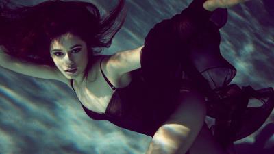 Camila cabello black dress underwater wallpaper