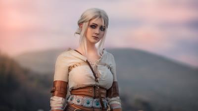 Ciri the witcher cosplay wallpaper