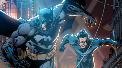 batman and nightwing art 2v wallpaper