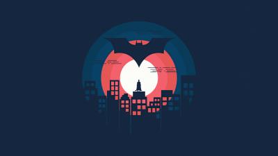 batman minimal illustration 4k 1w wallpaper