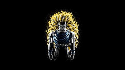 battle fire super saiyan 3 goku dragon ball z xm wallpaper
