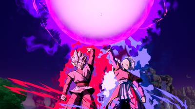 black goku dragon ball fighterz a4 wallpaper
