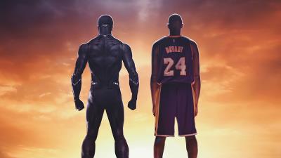 black panther and kobe bryant 15 wallpaper