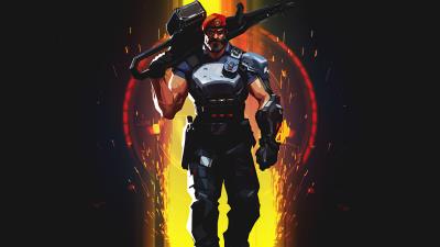 brimstone valorant 4k x1 wallpaper