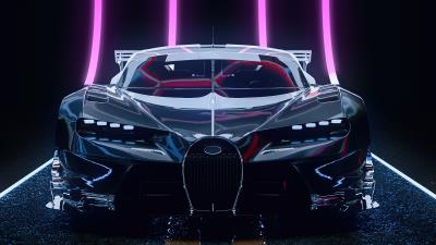 bugatti chiron cgi artwork 4k yh wallpaper