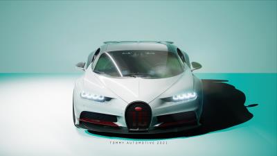 bugatti chiron ue4 4k ax wallpaper