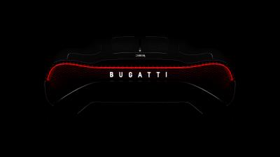 bugatti la voiture noire 2019 rear lights jp wallpaper