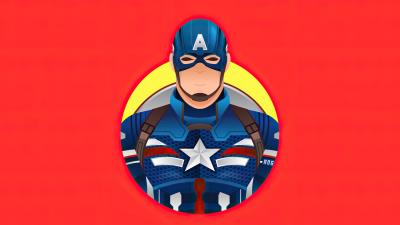 captain america 4k minimalism 2020 cr wallpaper