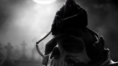 Death smiling wallpaper