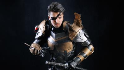 Deathstroke cosplay 4k wallpaper