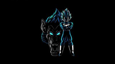 Dragon ball z ozaru vegeta blue 4k wallpaper