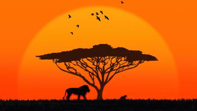 Father and son 4k wallpaper